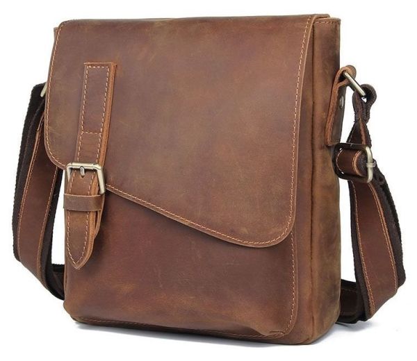 Кожаная мужская сумка Vintage 20206 Коричневый Кожаная мужская сумка Vintage 20206 Коричневый