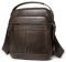 Кожаный средний мужской мессенджер на два отделения 20341 Vintage Коричневый 