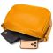 Красивая сумка на плечо кросс-боди из натуральной кожи 22100 Vintage Желтая