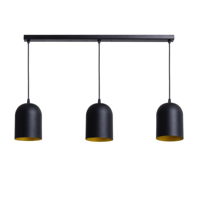 Люстра подвесная Atma Light серии Shade Lille C120-660-3 BlackM/Gold