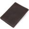 Матовая кожаная обложка на паспорт GRANDE PELLE 11481 Коричневый