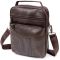 Мессенджер мужской вертикальный Vintage 20394 Коричневый