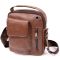 Мессенджер с отверстием для наушников мужской Vintage 20414 Коричневый