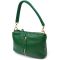 Молодежная сумка через плечо из натуральной кожи 22097 Vintage Зеленая