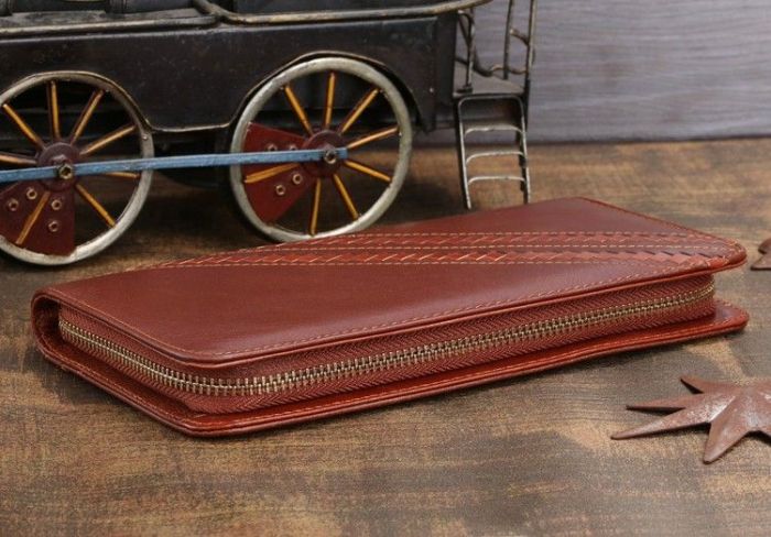 Мужской клатч Vintage 14197 кожаный Коричневый