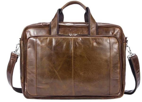Мужская кожаная сумка Vintage 14769 Коричневая Мужская кожаная сумка Vintage 14769 Коричневая
