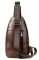 Мужская сумка-слинг кожаная 20340 Vintage Коричневая