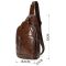Мужская сумка-слинг кожаная 20340 Vintage Коричневая
