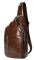 Мужская сумка-слинг кожаная 20340 Vintage Коричневая