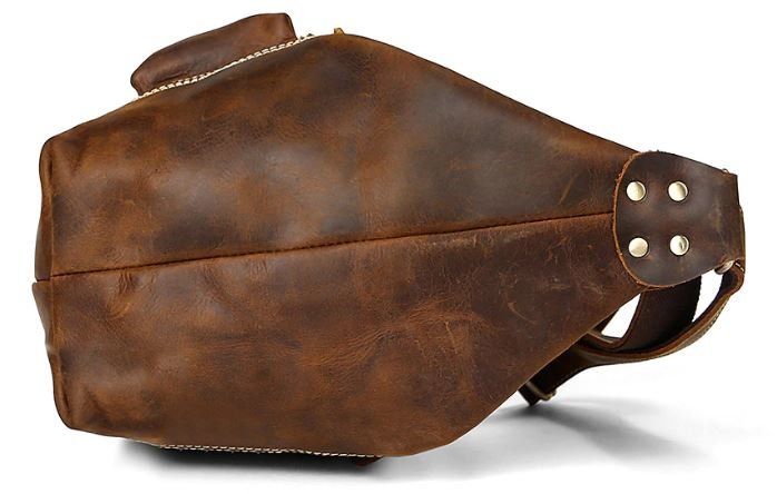 Мужская винтажная сумка через плечо Vintage 14782 Коричневая