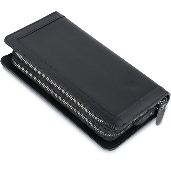 Мужской клатч-барсетка с ремешком на руку Vintage 14657 Черный