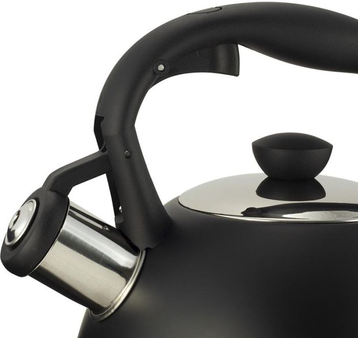 Чайник Ofenbach Magic Kettle 2л из нержавеющей стали со свистком, черный матовый