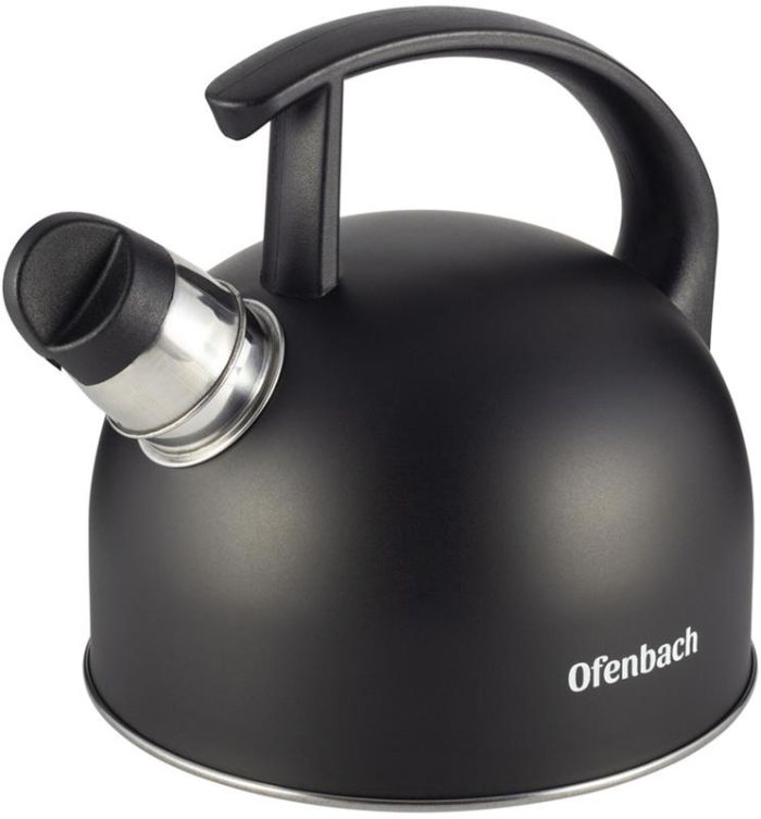 Чайник Ofenbach Magic Kettle 1.5л из нержавеющей стали со свистком, черный матовый