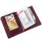 Обложка для автодокументов кожаная GRANDE PELLE 11190 Бордовая