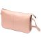 Очаровательный женский клатч из натуральной зернистой кожи GRANDE PELLE 11698 Пудровый