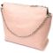 Оригинальная женская сумка из натуральной кожи GRANDE PELLE 11695 Пудровая
