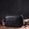 Отменная женская сумка на плечо из натуральной кожи 22123 Vintage Черная