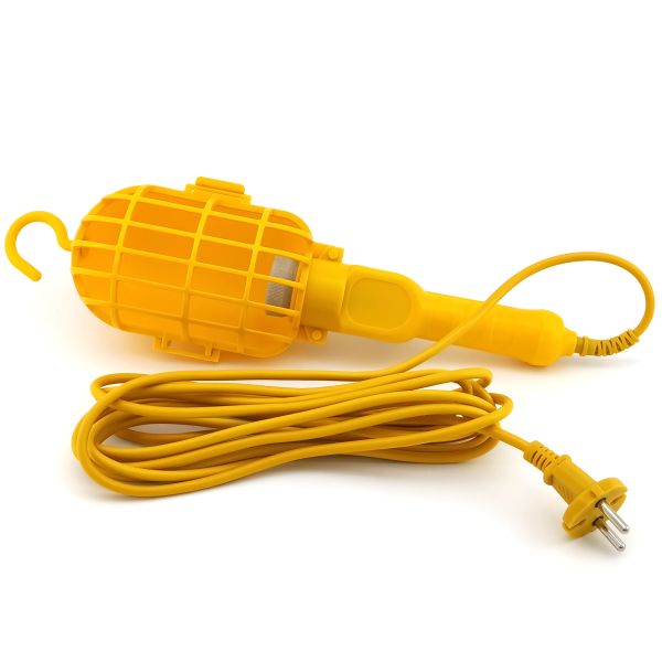 Переносной светильник с выключателем и крюком АВаТар 10м Е27 пластик