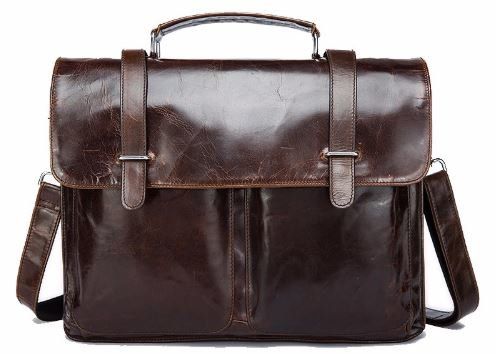Портфель из гладкой кожи Vintage 14866 Коричневый Портфель из гладкой кожи Vintage 14866 Коричневый