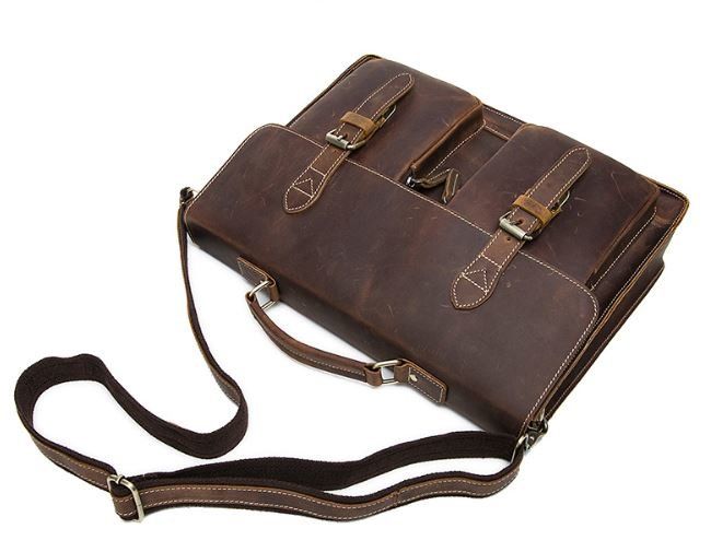 Портфель мужской из кожи Vintage 14774 Рыжий