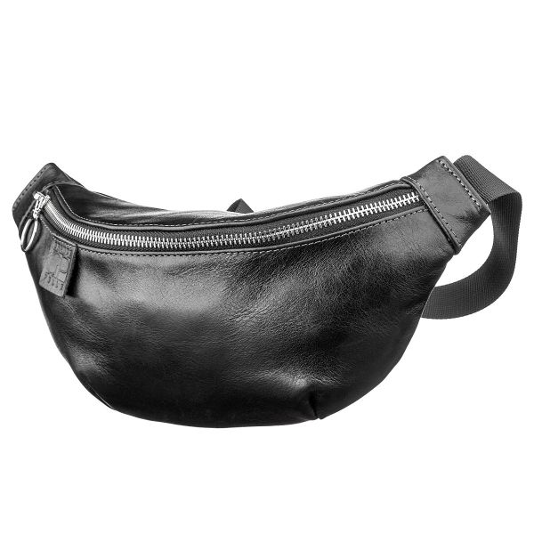 Поясная сумка GRANDE PELLE 11140 Черная Поясная сумка GRANDE PELLE 11140 Черная