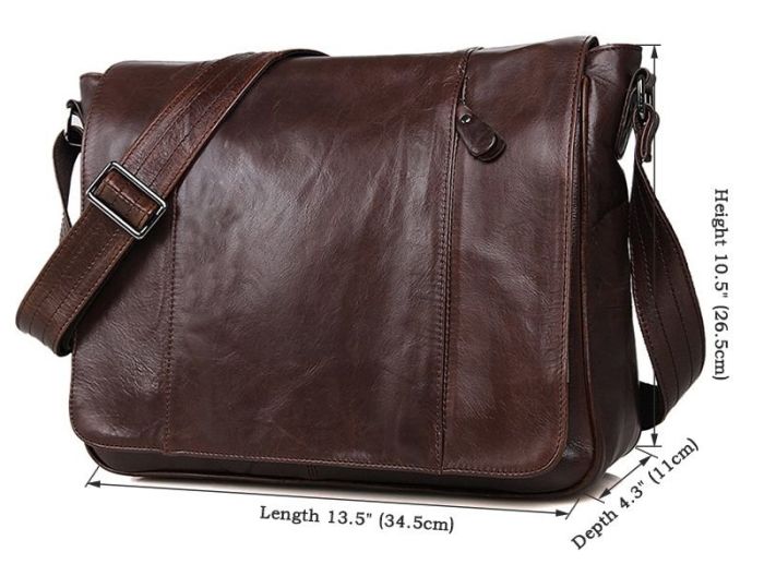 Сумка мужская Vintage 14425 Коричневая