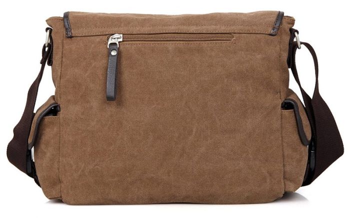 Сумка мужская Vintage 14412 текстильная Коричневая