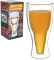 Стакан пивной "Beer Bottle" 350мл с двойными стенками, стеклянная термокружка