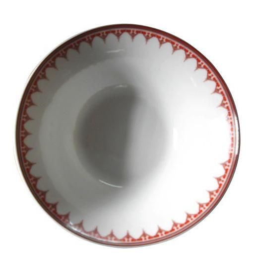 Набор 6 салатников "Вышиванка красный ромб" Ø17.5см