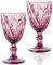 Набор 6 бокалов для вина Elodia Грани 320мл, розовое стекло