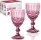 Набор 6 бокалов для вина Elodia Винтаж 340мл, розовое стекло
