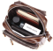 Сумка-барсетка на пояс мужская кожаная Vintage 20012 Коричневая