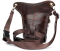 Сумка-барсетка на пояс мужская кожаная Vintage 20013 Коричневая