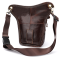Сумка-барсетка на пояс мужская кожаная Vintage 20013 Коричневая