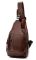 Сумка через плечо гладкая кожаная Vintage 14814 Коричневая