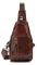 Сумка через плечо гладкая кожаная Vintage 14814 Коричневая