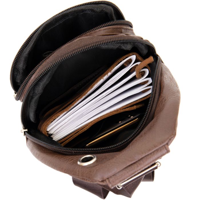 Сумка cross body Vintage 20512 Коричневая