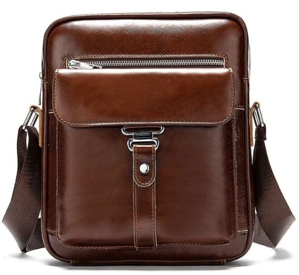 Сумка cтильная мужская Vintage 14829 Коричневая Сумка cтильная мужская Vintage 14829 Коричневая