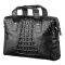 Сумка CROCODILE LEATHER 18022 из натуральной кожи крокодила Черная