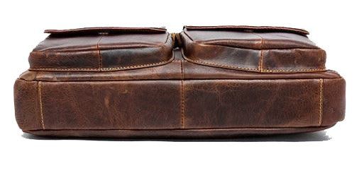 Сумка для ноутбука из натуральной кожи Vintage 14867 Коричневая