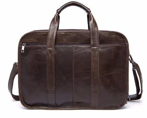 Сумка для ноутбука из натуральной кожи Vintage 14870 Коричневая