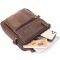 Сумка мужская мессенджер на два отделения Vintage 20441 Коричневая