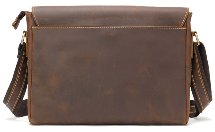 Сумка мужская crazy horse Vintage 14780 Коричневая