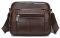 Сумка мужская флотар кожаная Vintage 14988 Коричневая