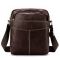 Сумка мужская гладкая кожа Vintage 14823 Коричневая