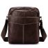 Сумка мужская гладкая кожа Vintage 14823 Коричневая