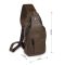 Сумка мужская кожаная через плечо Vintage 14390 Коричневая