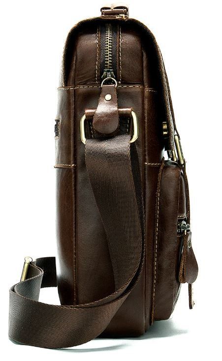 Сумка мужская кожаная Vintage 14841 Коричневая