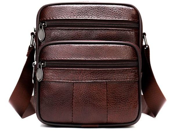Сумка мужская кожаная Vintage 14987 Коричневая Сумка мужская кожаная Vintage 14987 Коричневая