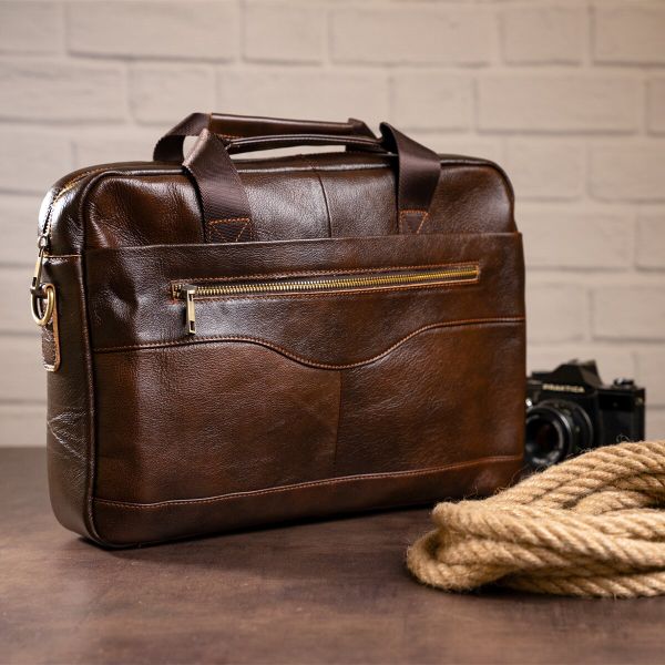 Сумка мужская под ноутбук Vintage 14669 Коричневая Сумка мужская под ноутбук Vintage 14669 Коричневая
